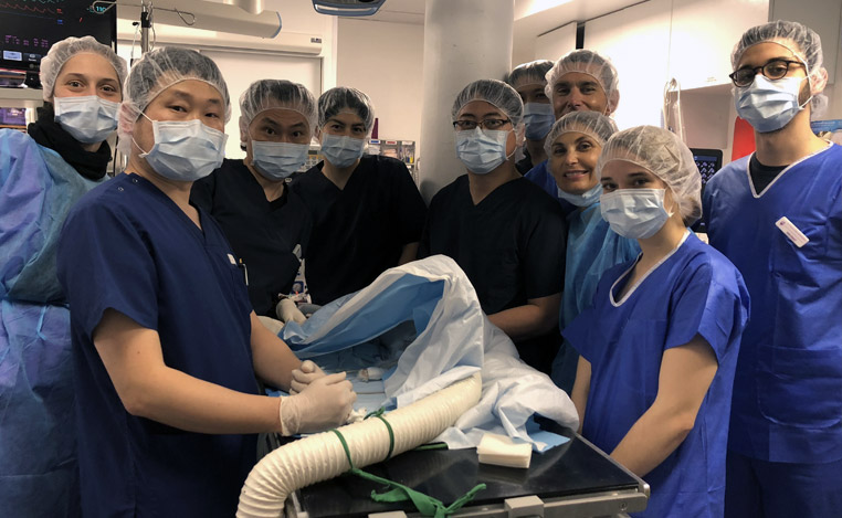 équipe de chirurgie cardiaque à la Clinique vétérinaire Hopia Versailles Grand Parc